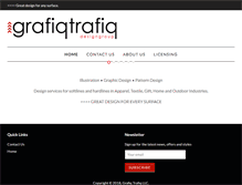 Tablet Screenshot of grafiqtrafiq.com